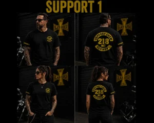 Black Rider Support Motiv 1 in Damen- und Herrenansicht