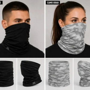 Support Bandanas in Schwarz und Camo Grau