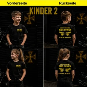 Support Kinder-Shirt Motiv 2 in Vorder- und Rückansicht